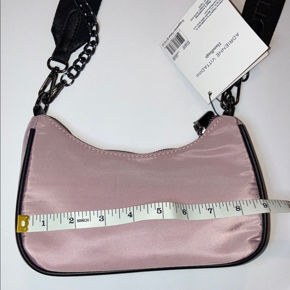 Pink Shoulder Bag with Chain Strap - Picture 5 of 10